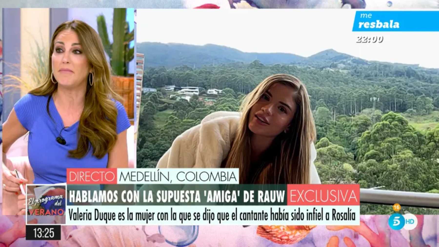 Valeria Duque en 'El Programa de Ana Rosa' / Telecinco