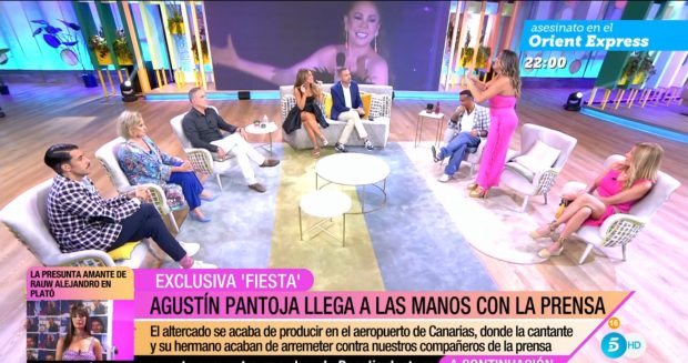 Amor Romeira defendiendo a Agustín Pantoja / Telecinco