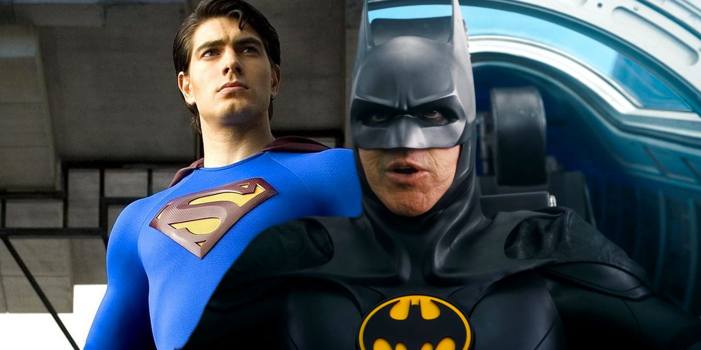 Batman de Michael Keaton y Superman de Brandon Routh se unen en un arte cruzado que supera al DCEU