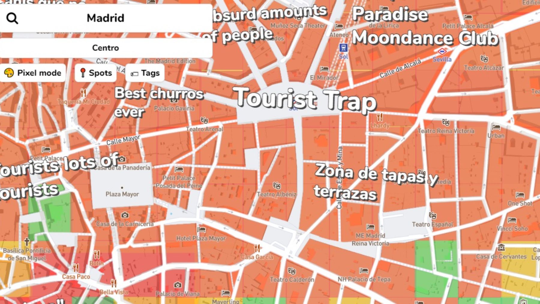El curioso mapa de Google Maps que te dice a que tribu urbana perteneces según el barrio en el que vives