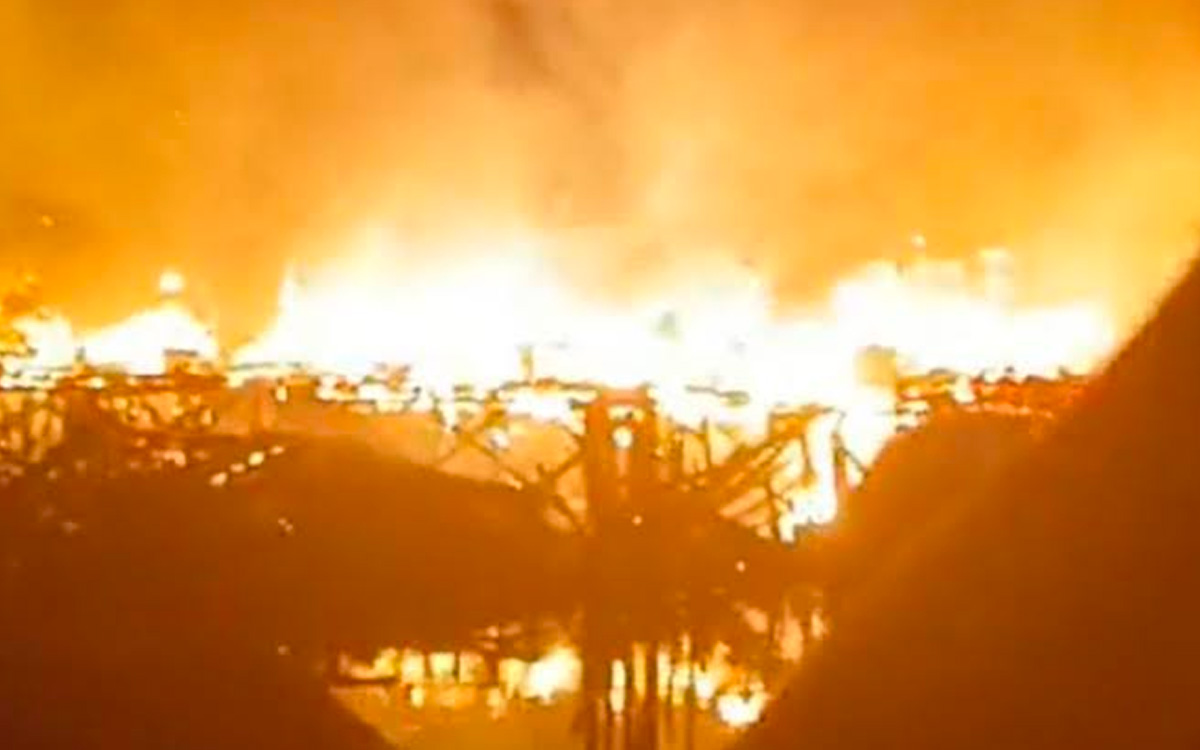 Incendio destruye más de 100 viviendas en Brasil