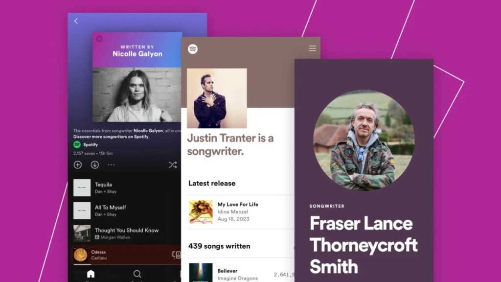 La función más nueva de Spotify permite a los compositores promocionar su trabajo