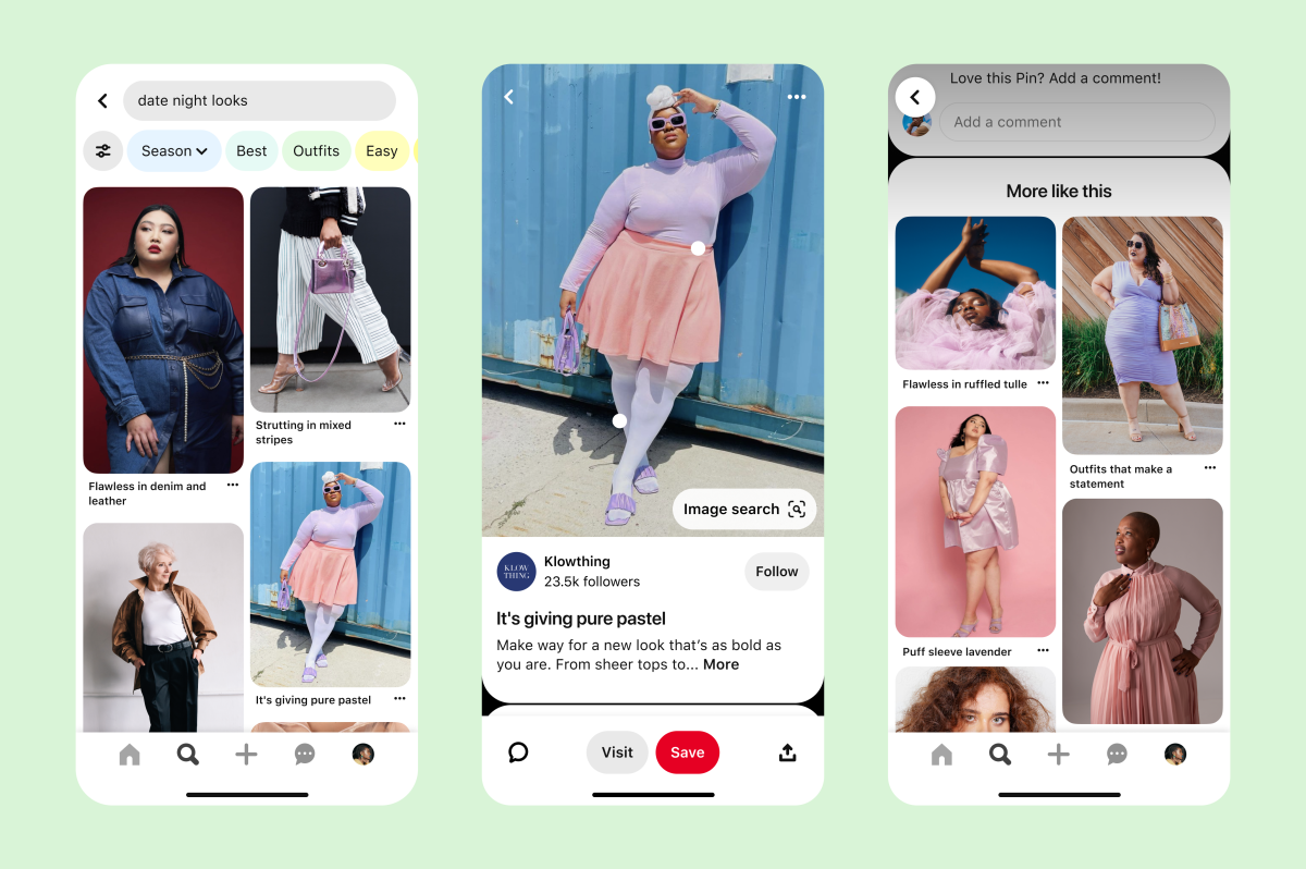 La nueva tecnología de tipo corporal basada en visión por computadora de Pinterest para hacer la búsqueda más inclusiva