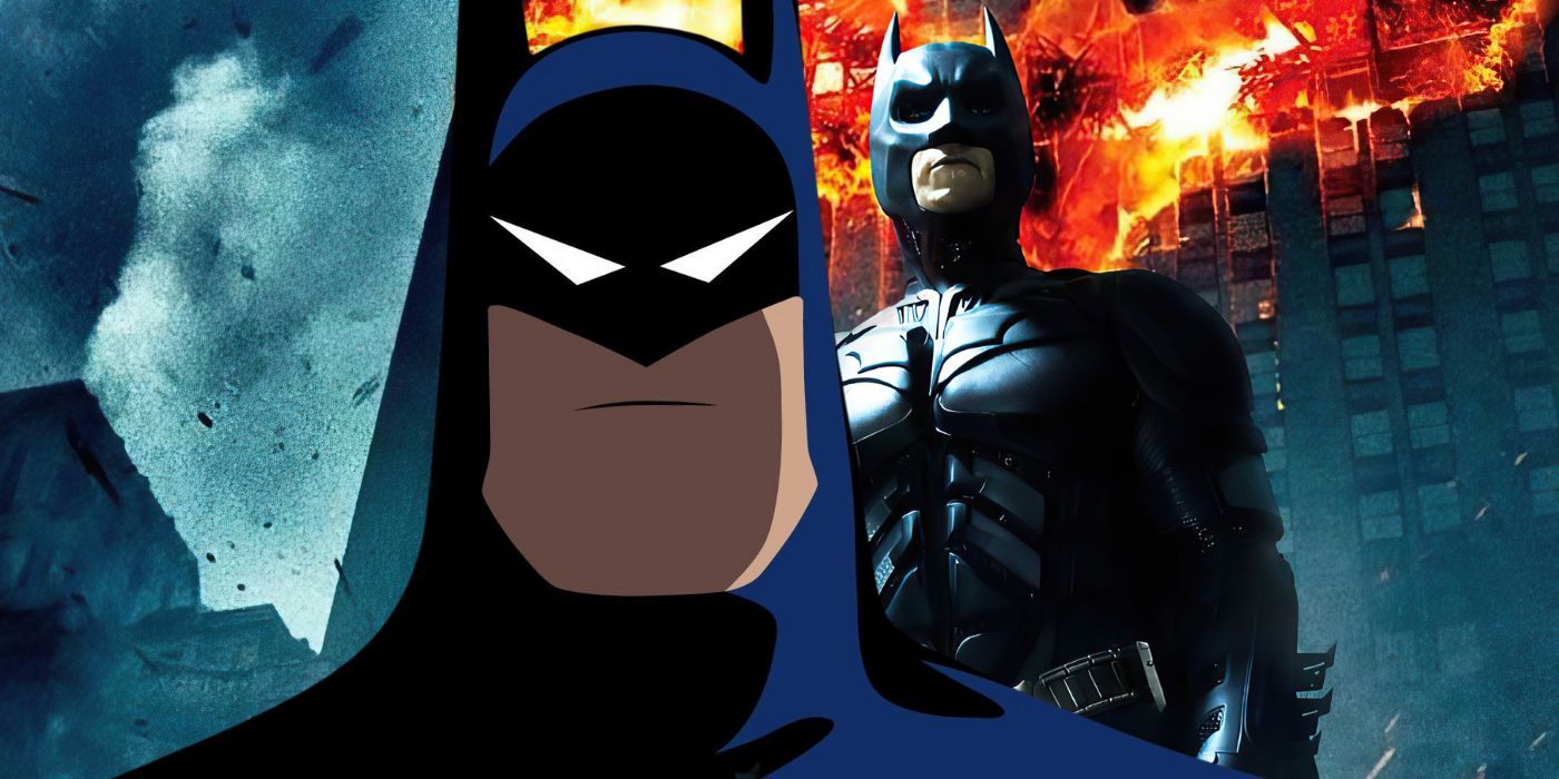 Las películas del Caballero Oscuro lucen fantásticas rediseñadas al estilo de Batman: la serie animada