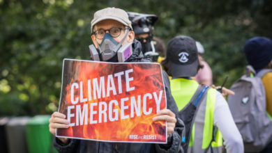 Protestan por el cambio climático en Estados Unidos