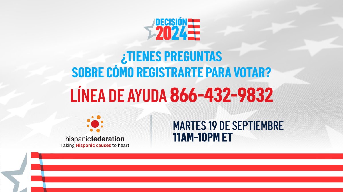 Telemundo, junto a Hispanic Federation, realiza banco de llamadas sobre cómo registrarte para votar
