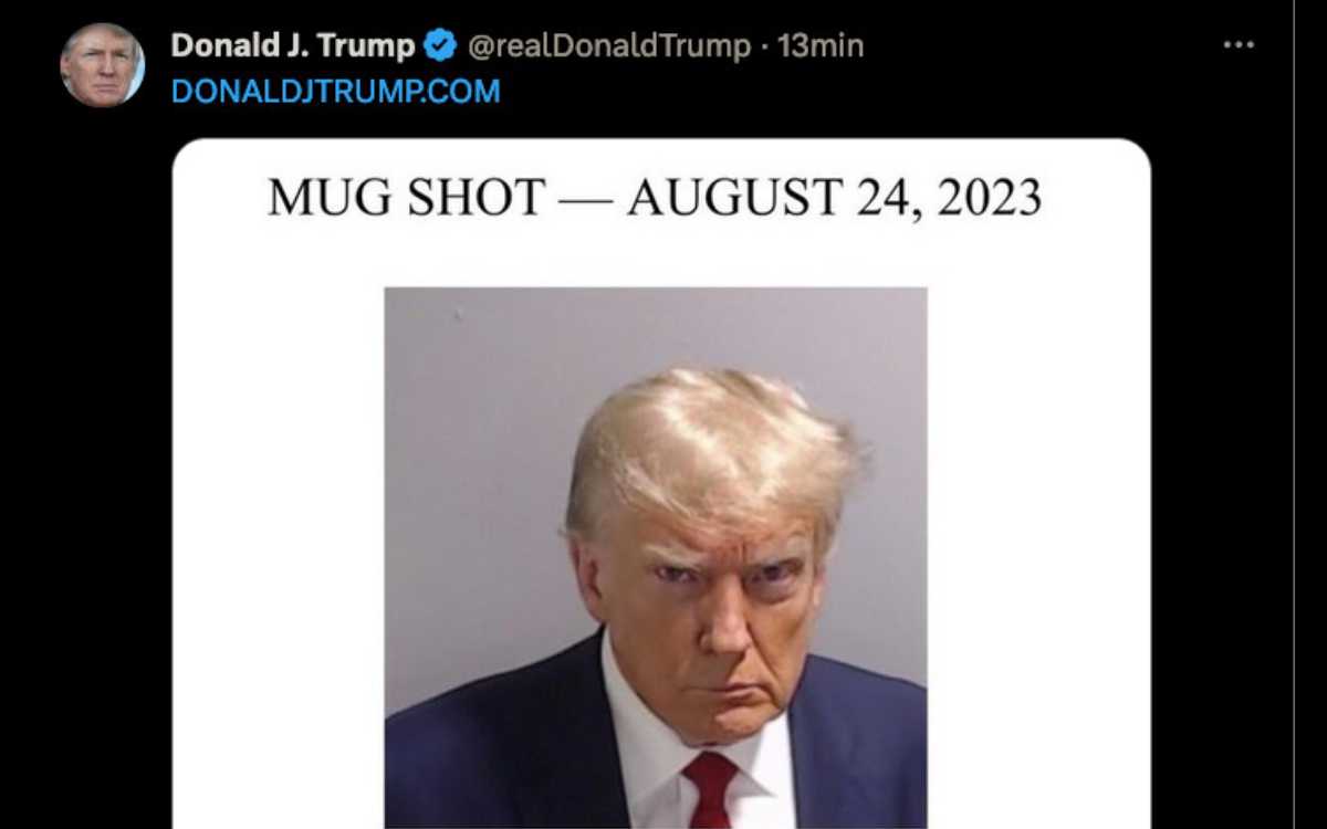 Trump reactiva su cuenta en X: relanza campaña con foto detenido