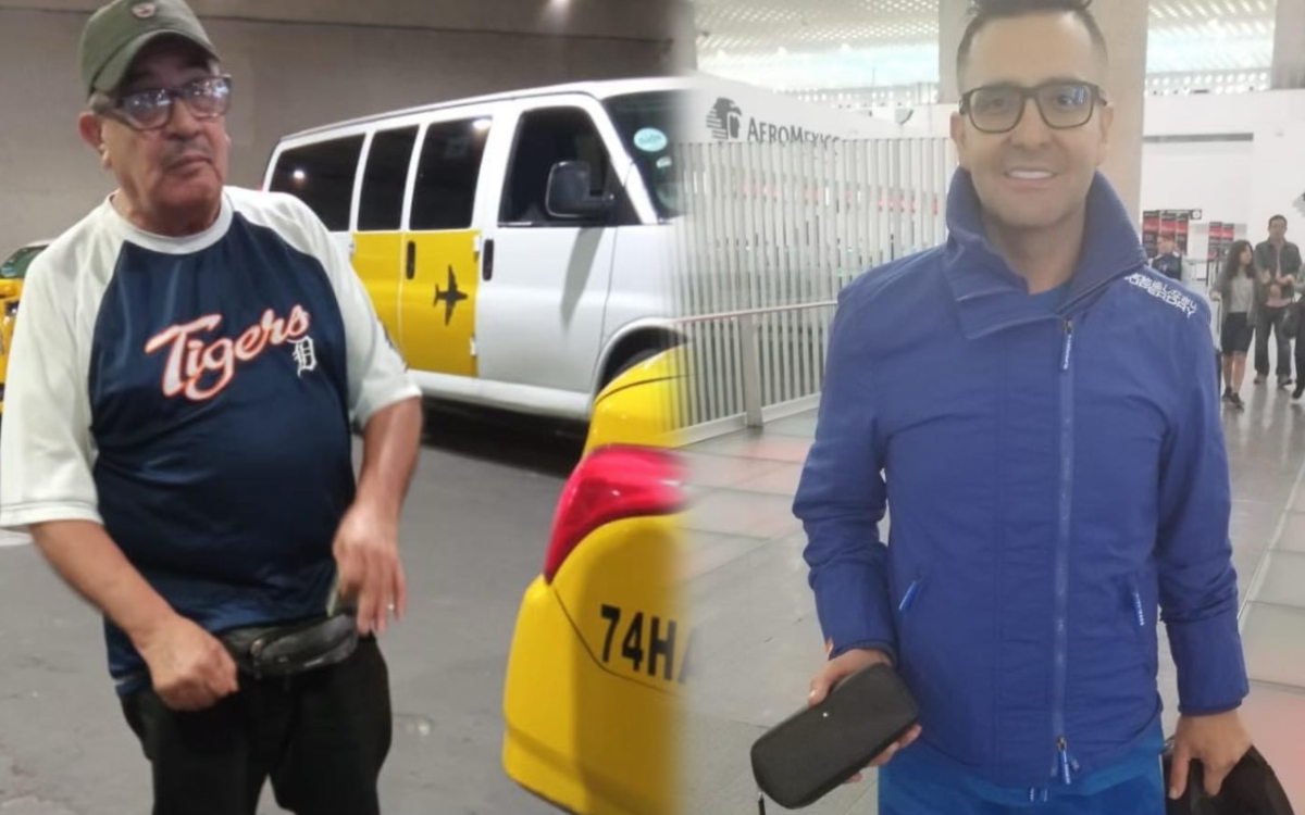 ¡Bravo! Taxista del AICM regresa cartera con más de 40 mil pesos a turista que la olvidó
