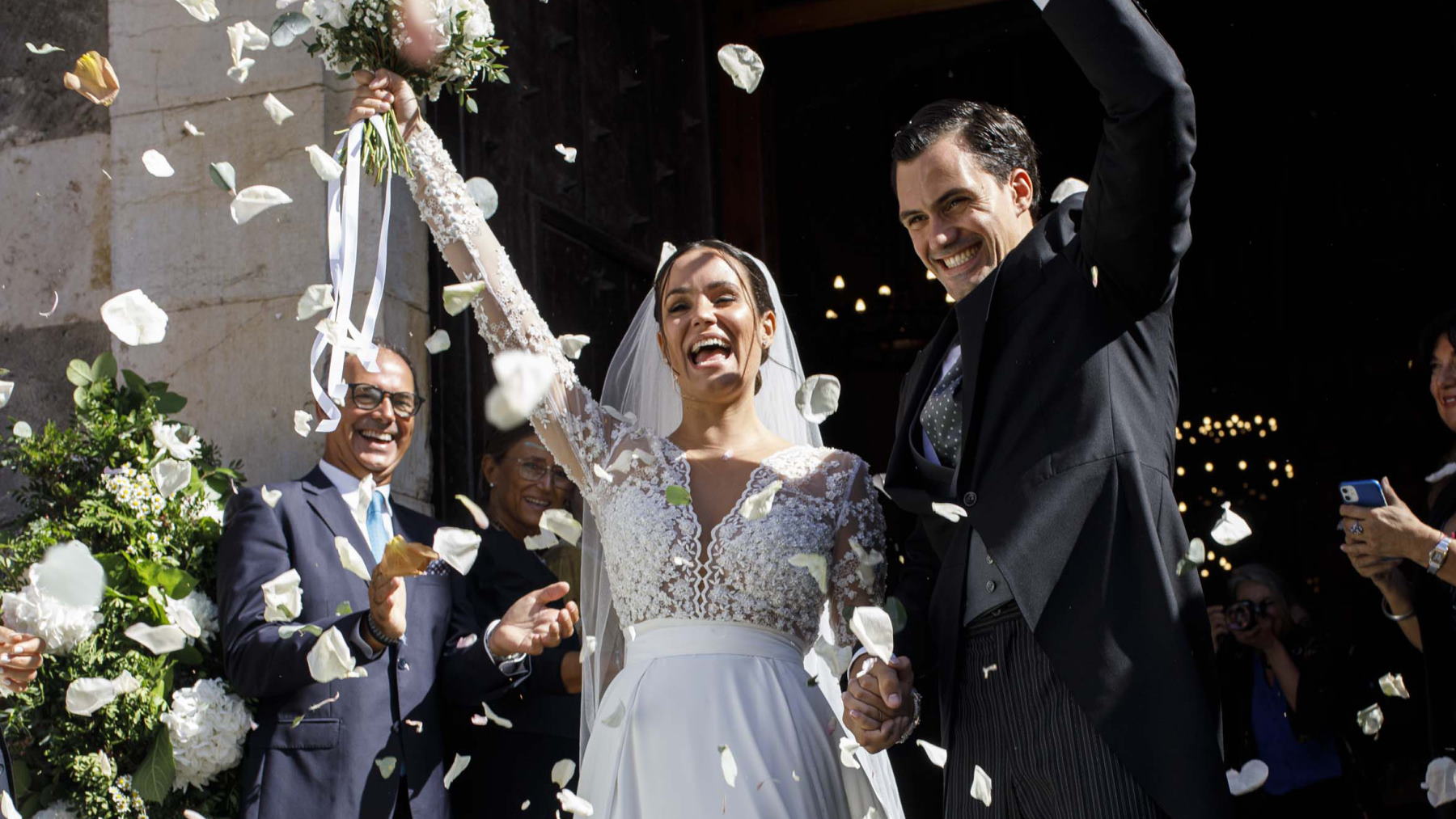 El vestido de novia de Carolina Monje y otros momentos impactantes de su boda