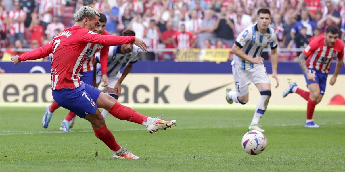 2-1: El Atlético le gana por la mano a la Real Sociedad
