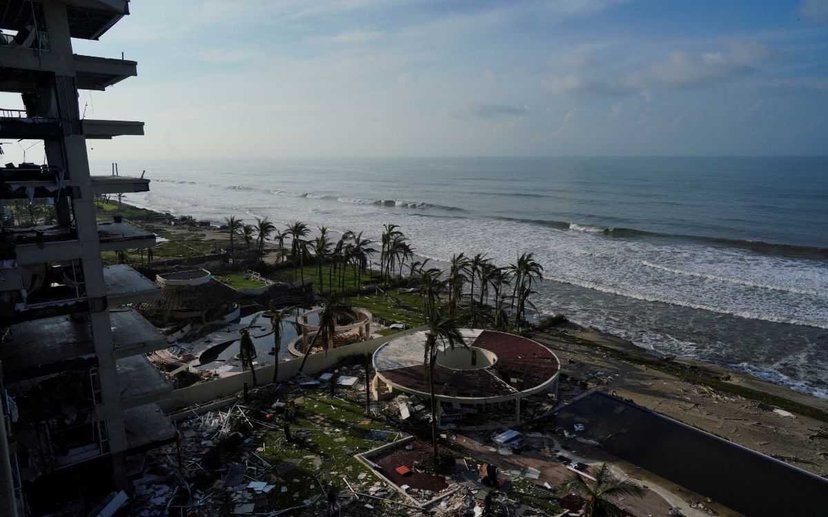 8 de cada 10 hoteles de Acapulco dañados por huracán Otis