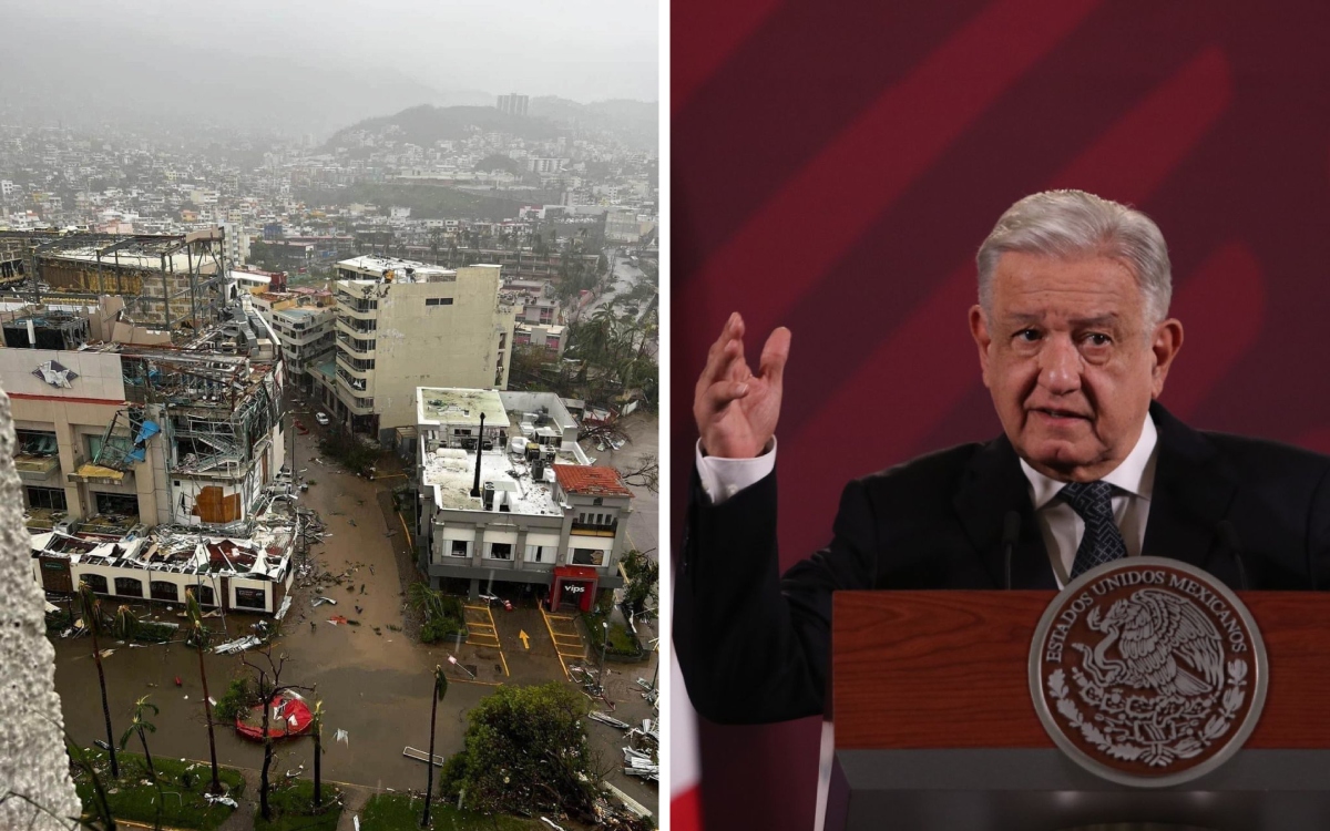 AMLO se reunirá con hoteleros para rehabilitar tras paso de huracán Otis en Guerrero