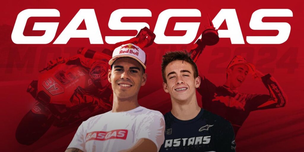 Augusto Fernández y Pedro Acosta, pilotos de Gas Gas para la temporada 2024