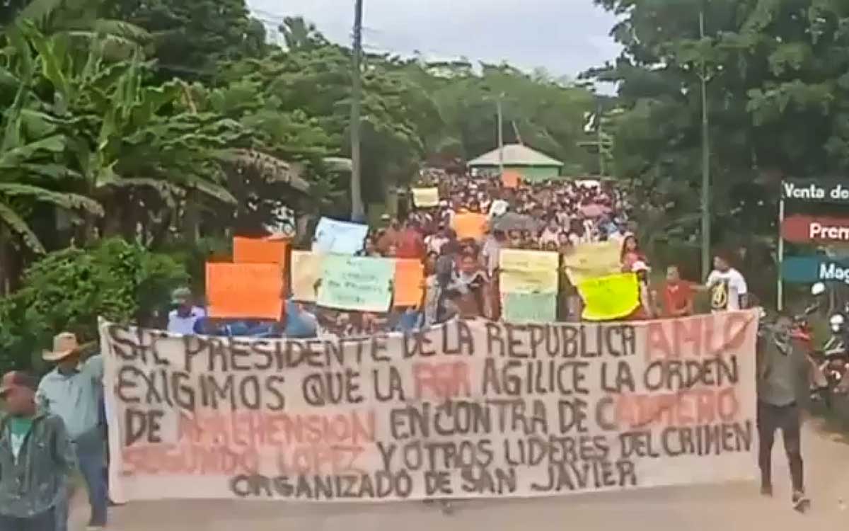 Chiapas: 'No queremos morir', dicen en marcha en la selva Lacandona; exigen seguridad al gobierno