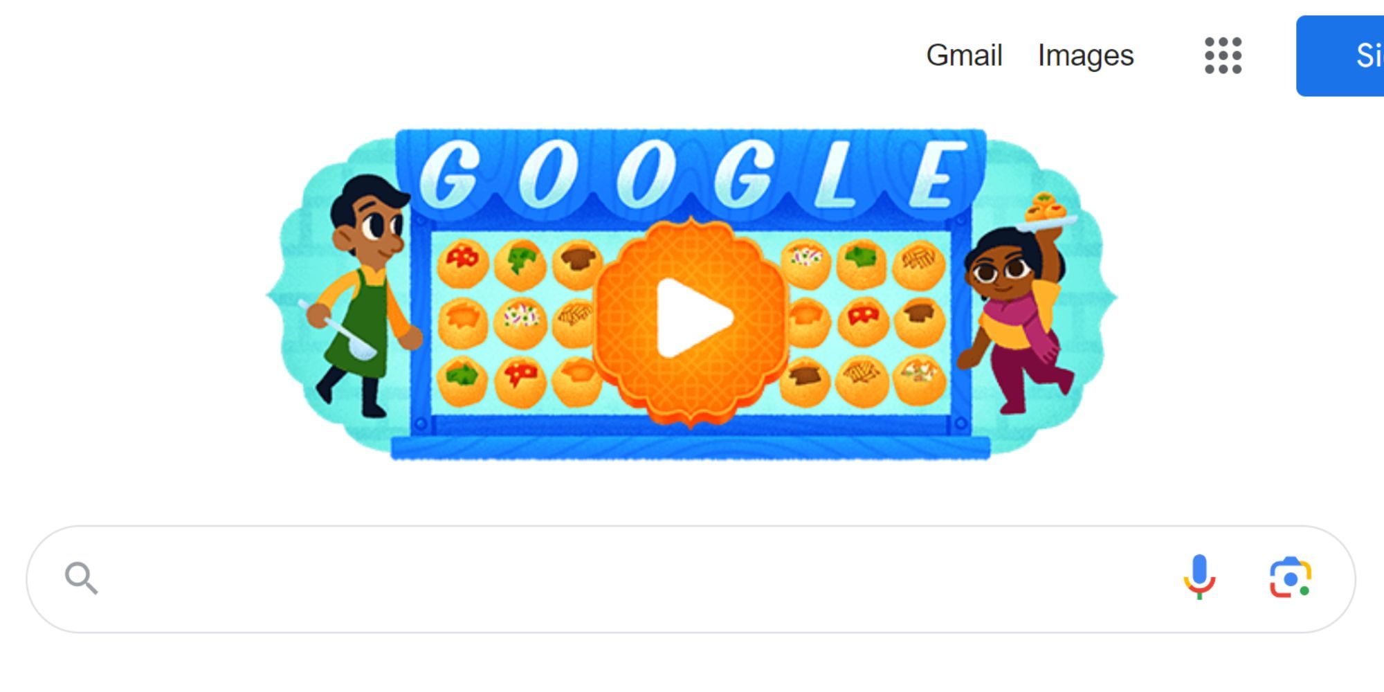 Cómo jugar al juego Google Doodle Pani Puri