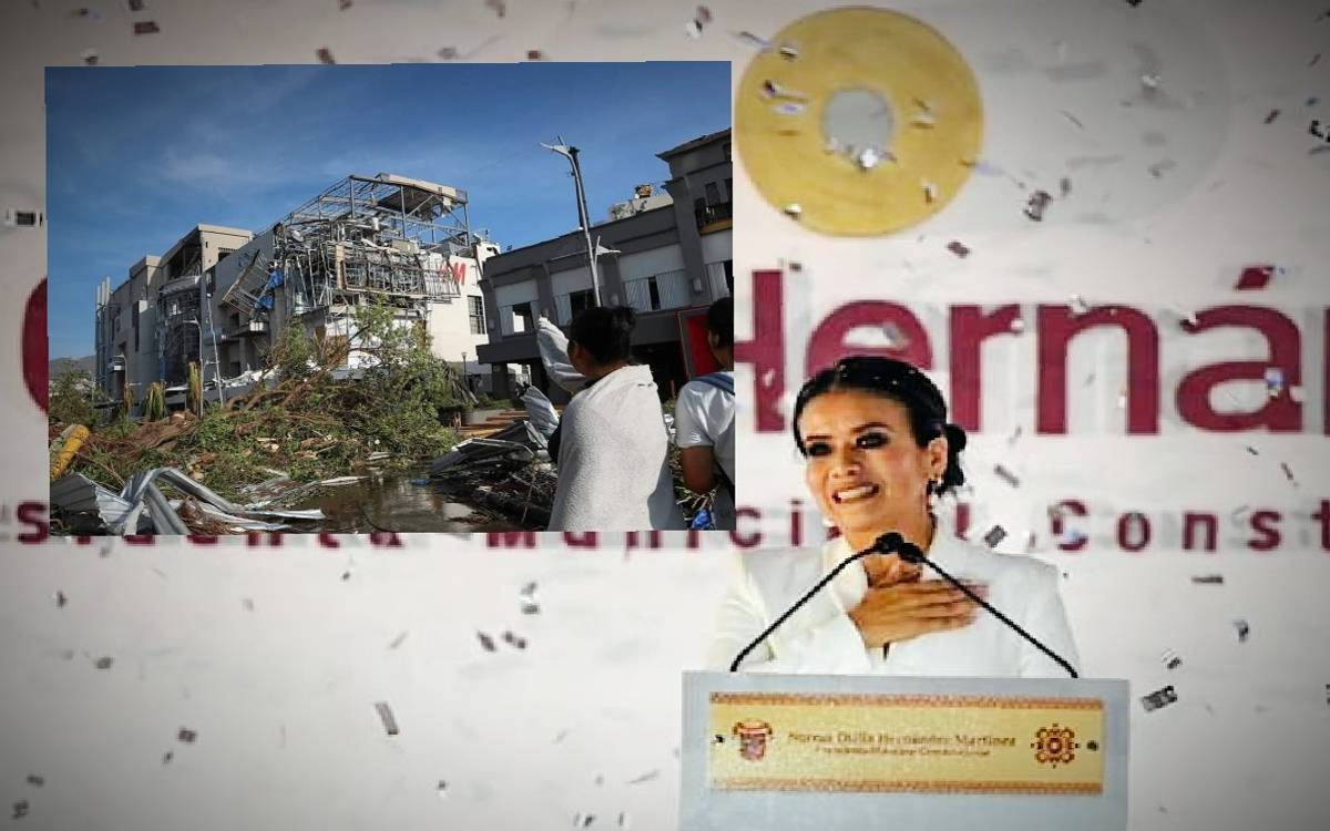 En medio de la catástrofe…alcaldesa de Chilpancingo rinde informe de gobierno y festeja