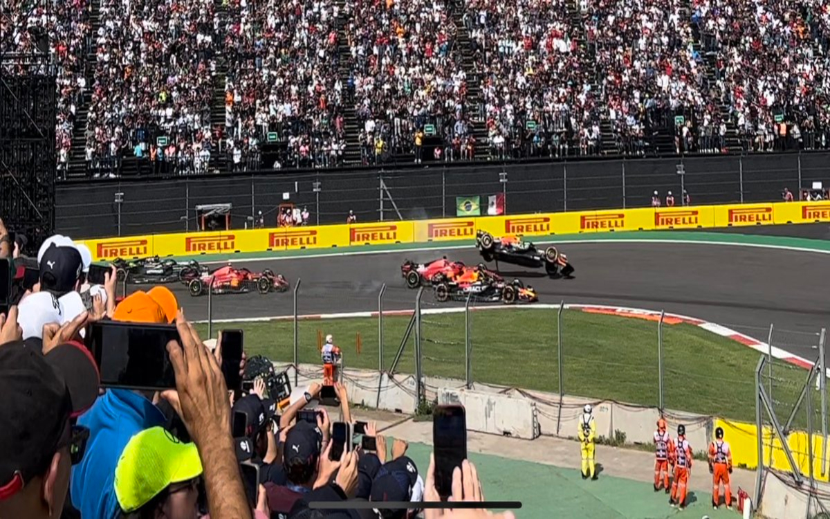 F1: Lamenta Leclerc percance que dejó fuera a Checo Pérez del GP de México | Video