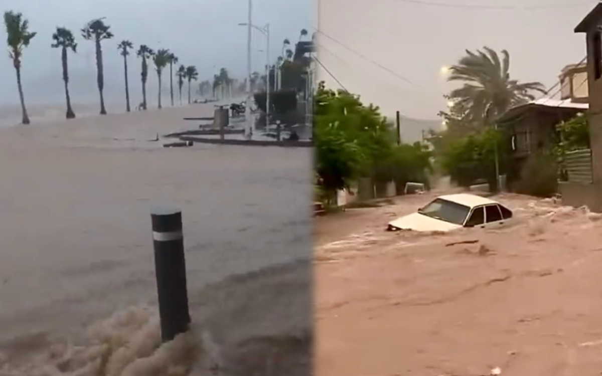 Huracán Norma ya golpea Baja California Sur