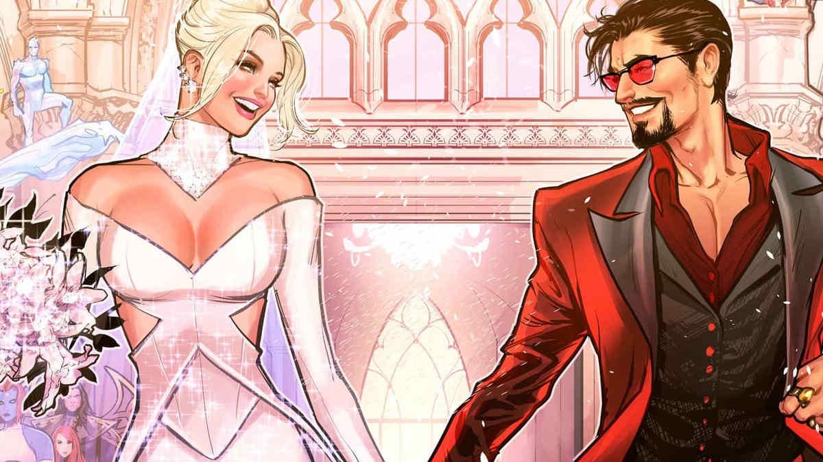 Iron Man y Emma Frost acaban de casarse (más o menos)
