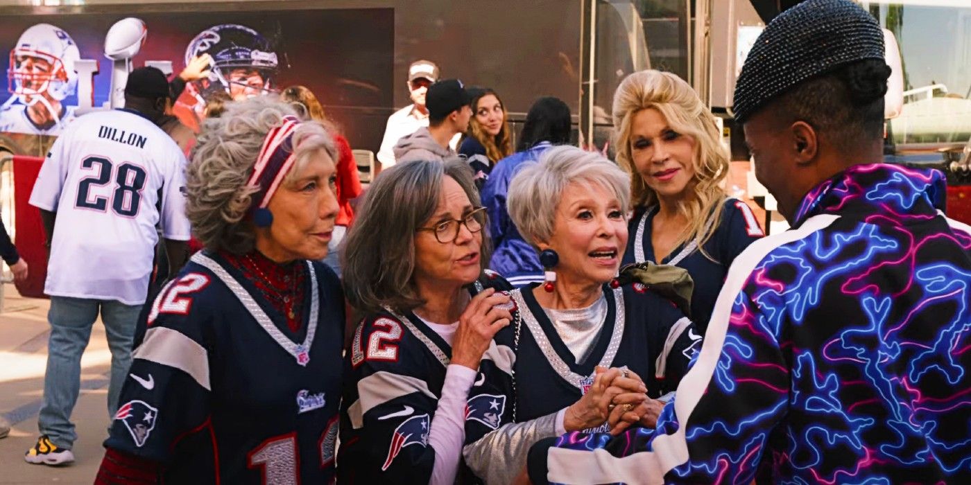 Jane Fonda y Lily Tomlin son superfans de Tom Brady en 80 para el tráiler de Brady