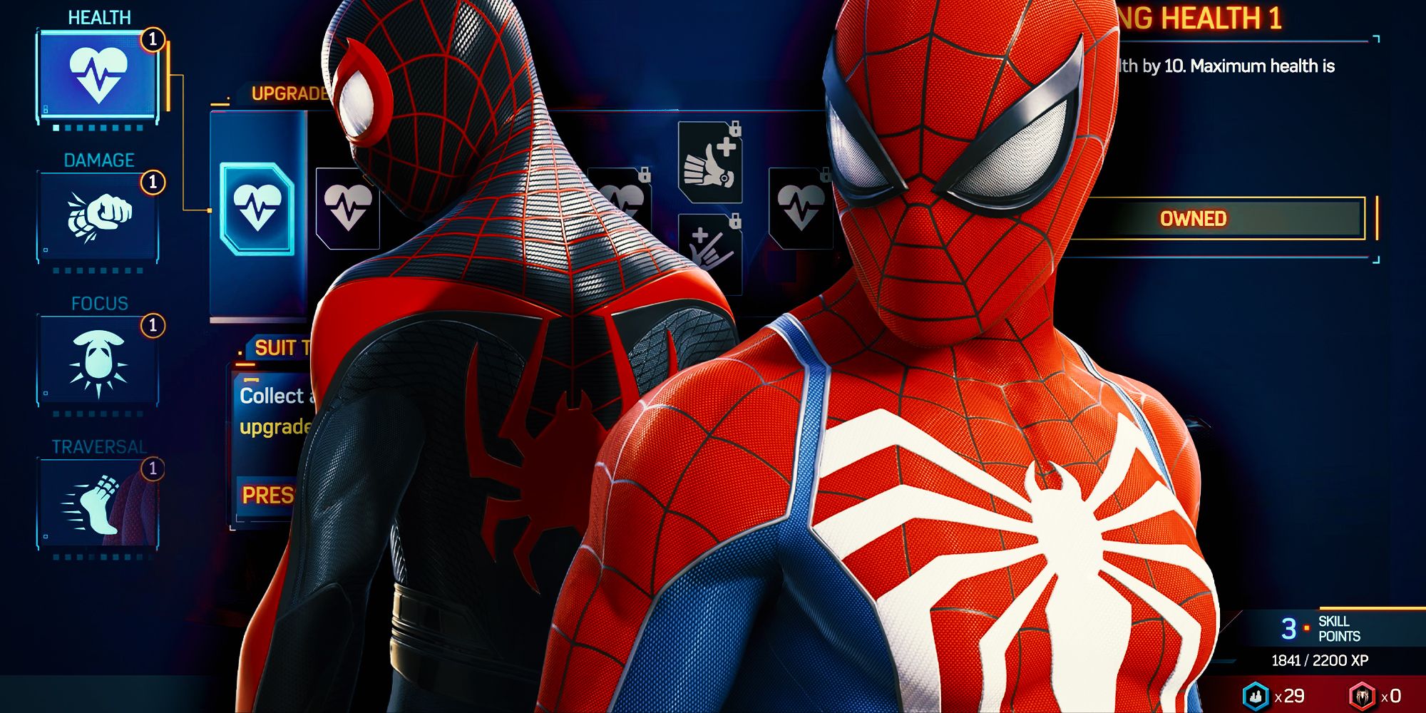 Las 7 mejores tecnologías de trajes para actualizar primero en Marvel's Spider-Man 2