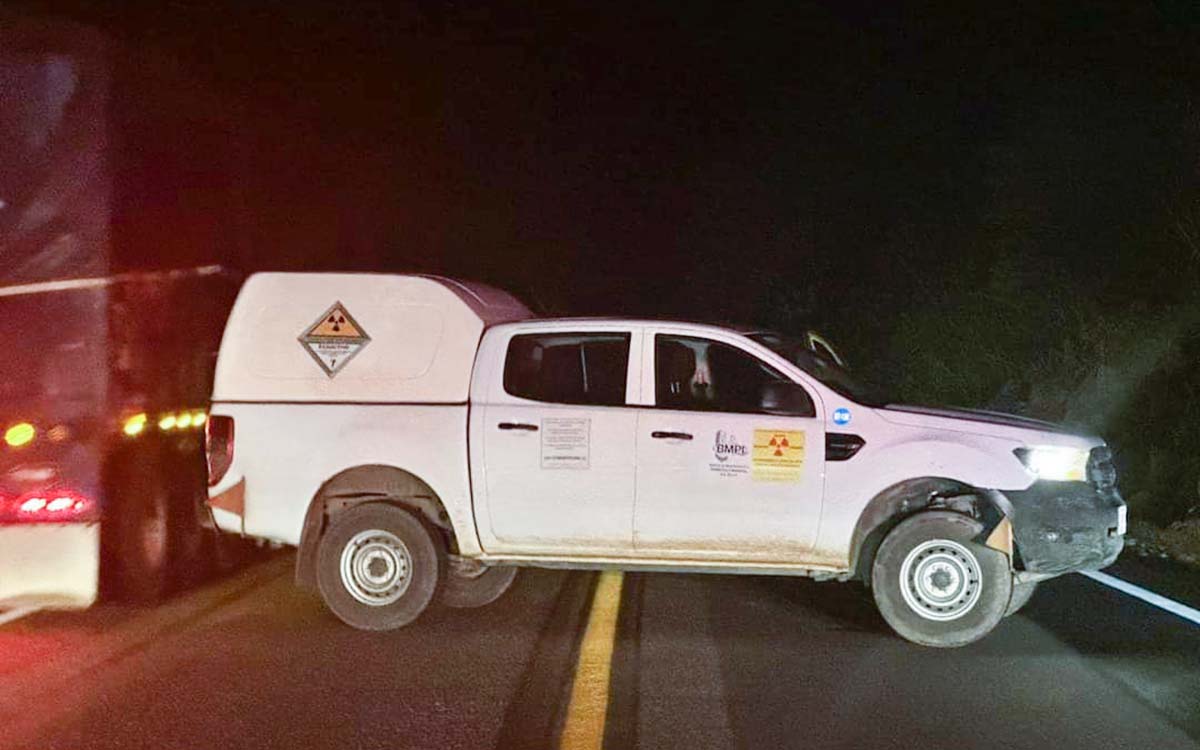 Recuperan en Chiapas camioneta con fuente radiactiva robada en Tabasco