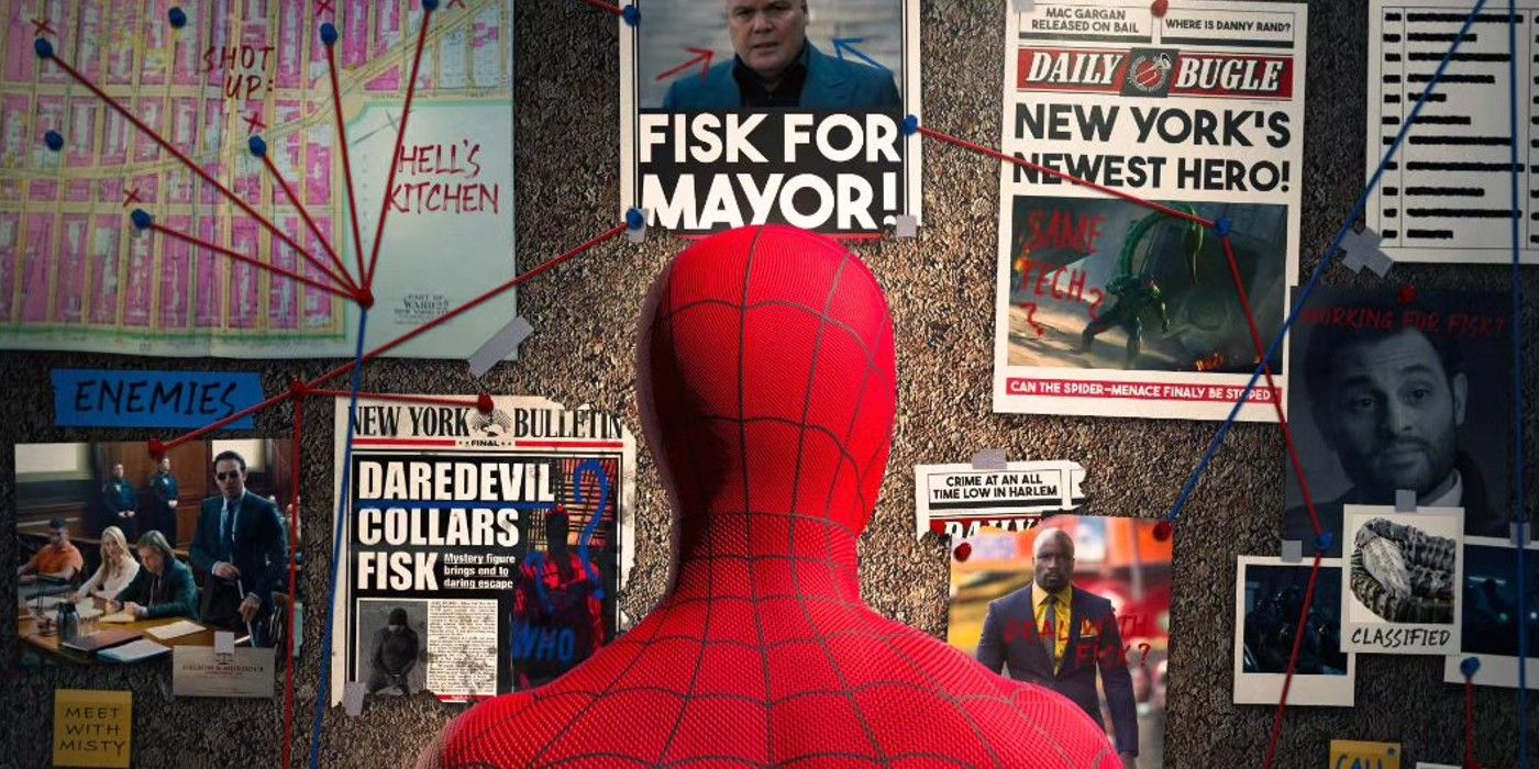Spider-Man investiga a Kingpin, Daredevil, Punisher y más en un póster extremadamente detallado para fans de Spider-Man 4
