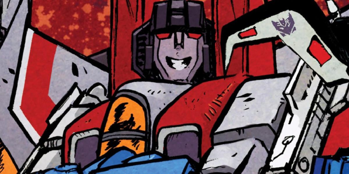 Starscream es el líder de los Decepticons en la nueva continuidad de Transformers