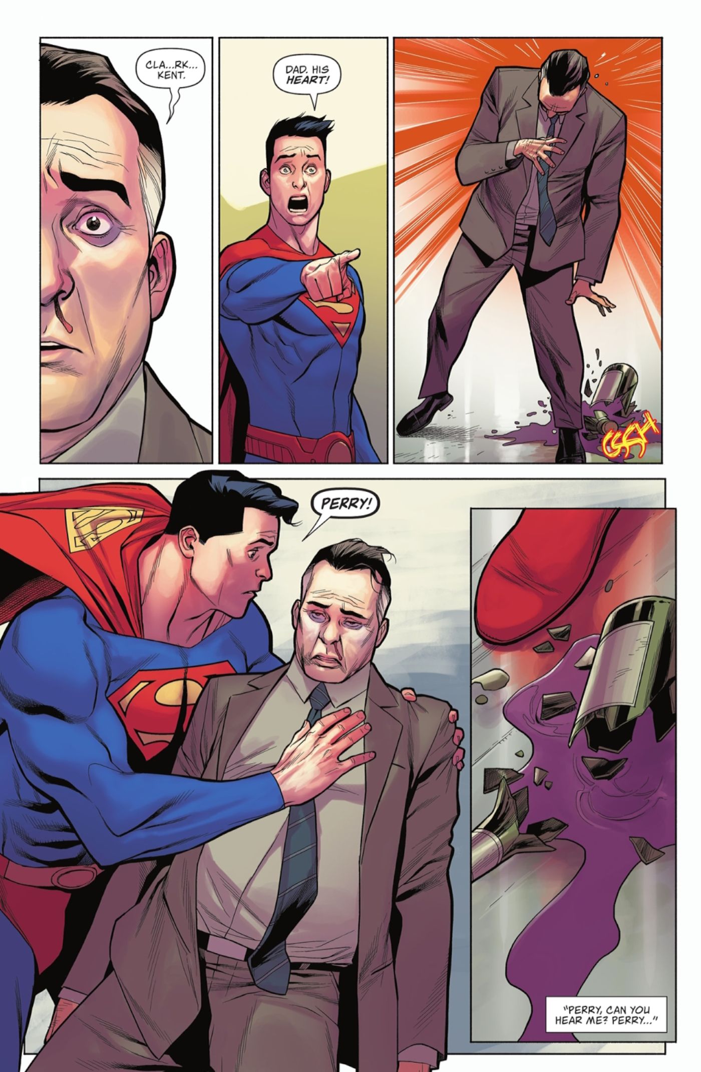 Perry White casi muere por identidad de Superman
