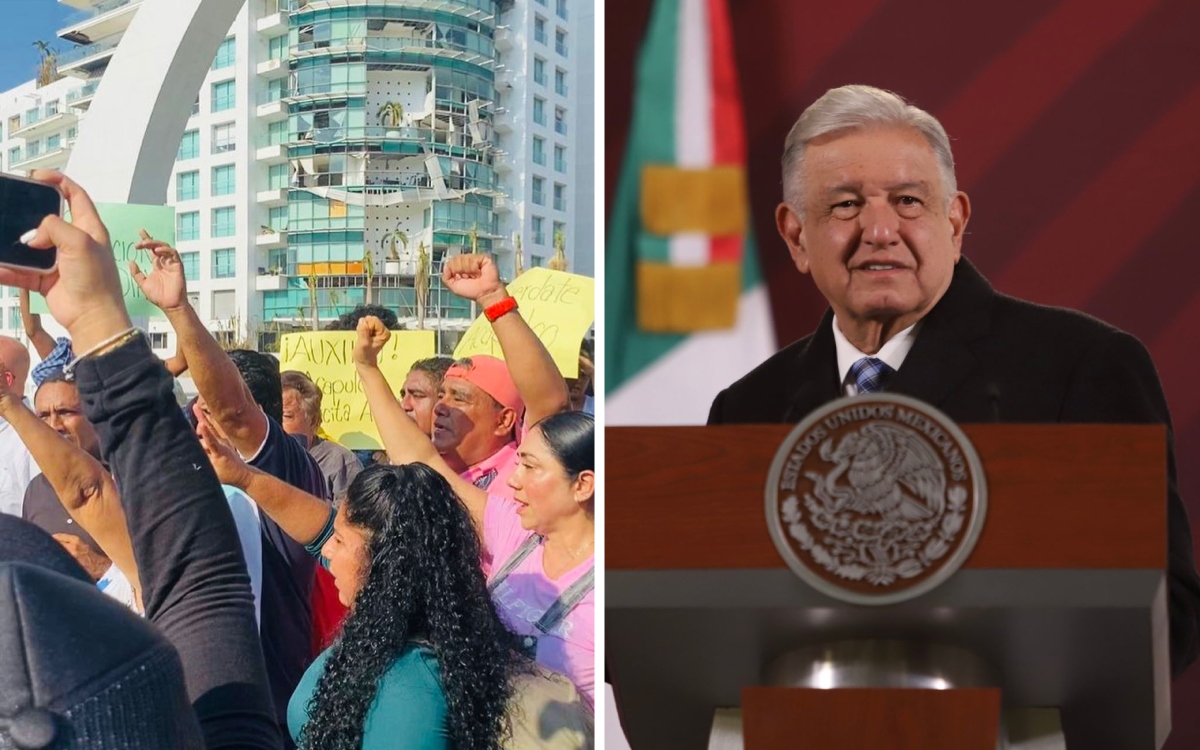 AMLO califica de ‘politiquería y oportunismo’ caravana que exige reconstrucción en Acapulco