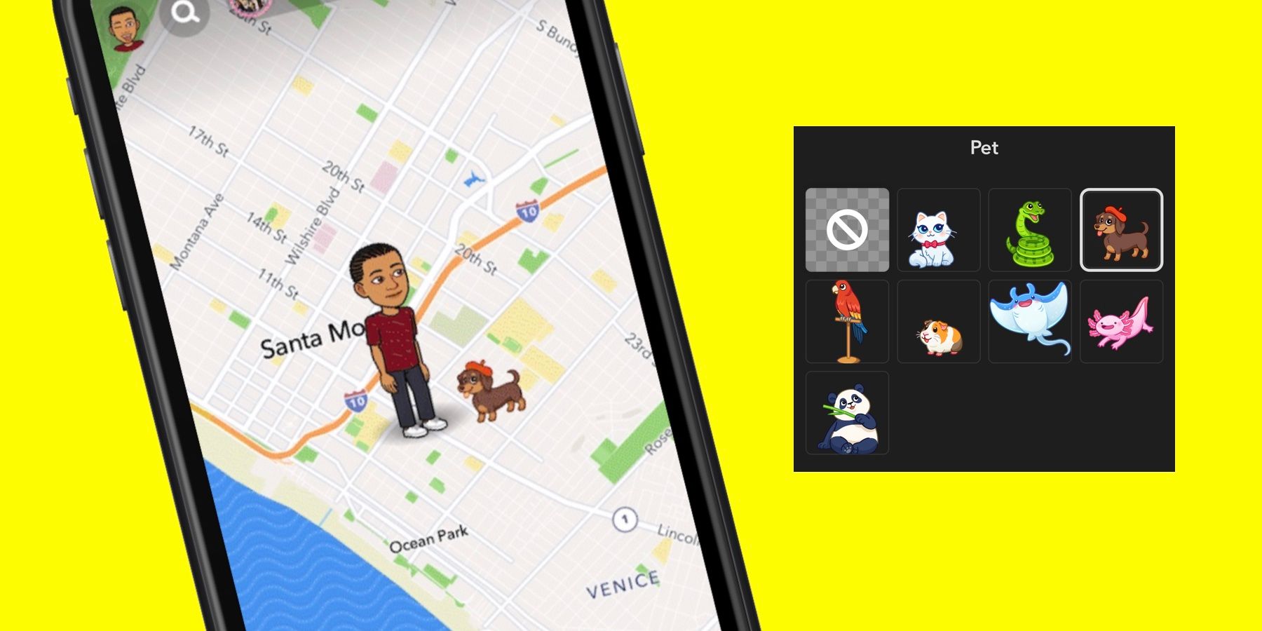 Cómo conseguir una mascota en Snapchat y mostrarla en Snap Map