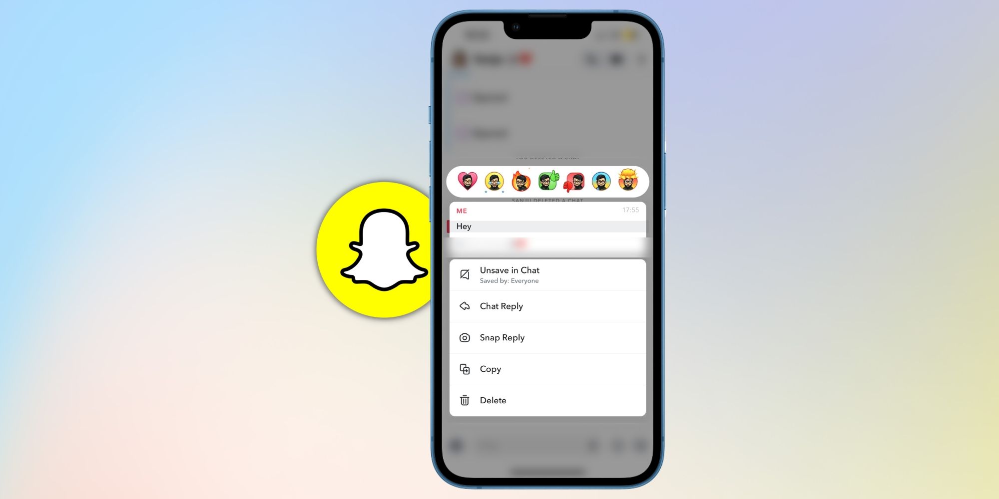 Cómo eliminar chats guardados en Snapchat