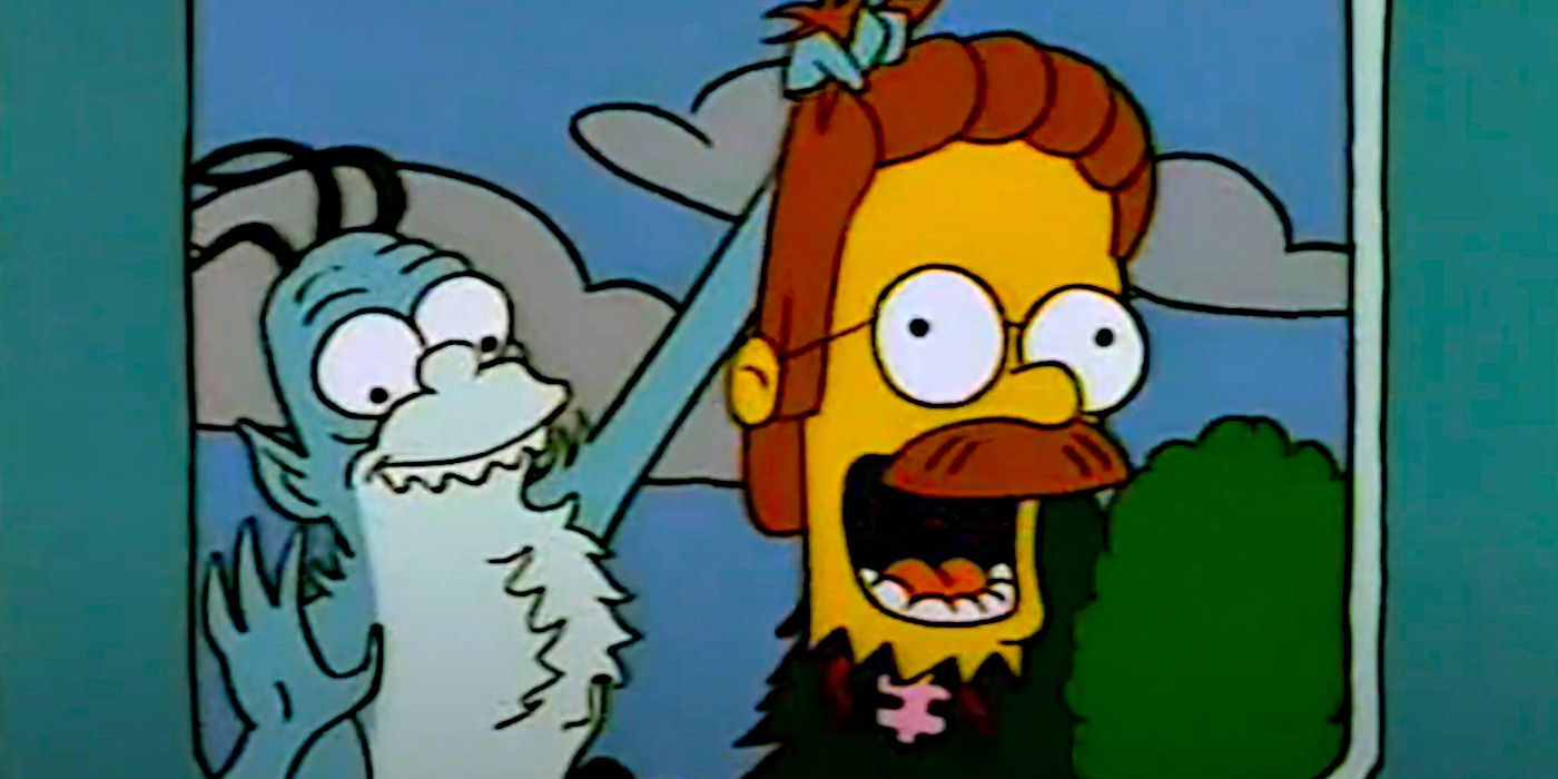 El cosplay de Los Simpson tiene un Flandes decapitado en una parodia clásica de Twilight Zone
