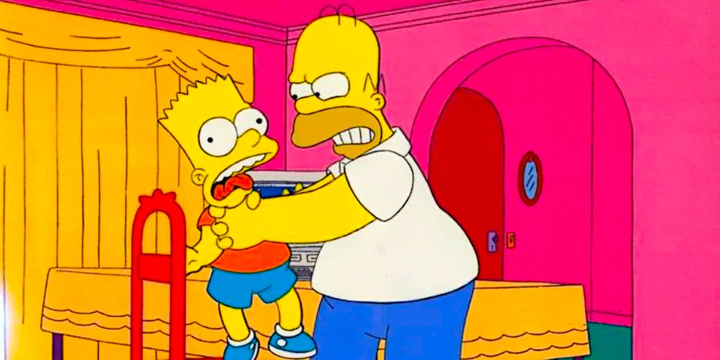 El dibujo de Los Simpson de 35 años de Homero estrangulando a Bart compartido por el director (y promete más)