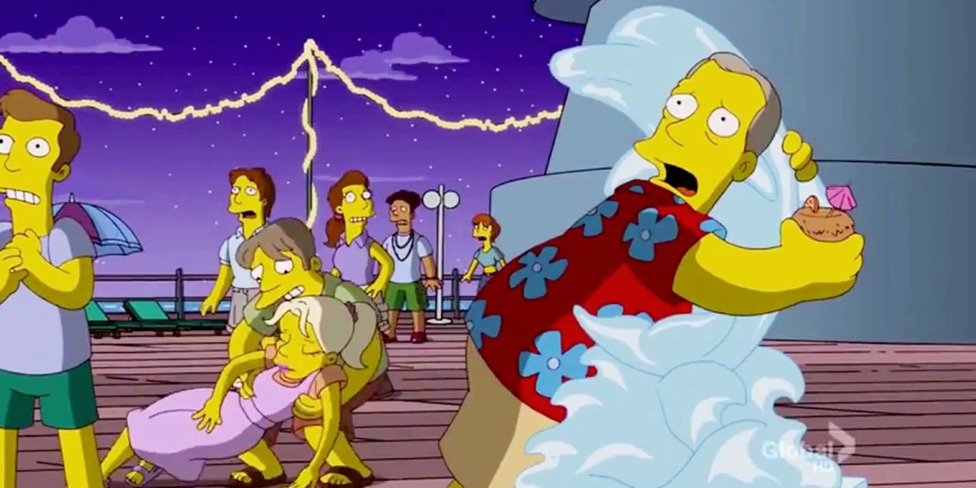 El episodio del crucero de hace una década de Los Simpson comparado con el incidente de la vida real cometido por el capitán del barco