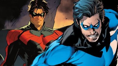 El nuevo traje rojo 'Kingdom Come' de Nightwing lo convierte en el reemplazo perfecto de Batman