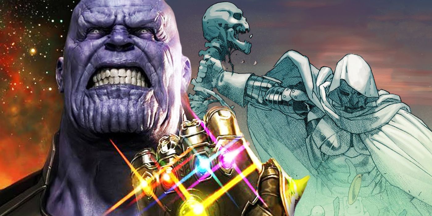 "Eres un Dios débil. Un pretendiente": Thanos vs Doctor Doom Fanart muestra cómo podría verse su pelea de guerras secretas en el MCU