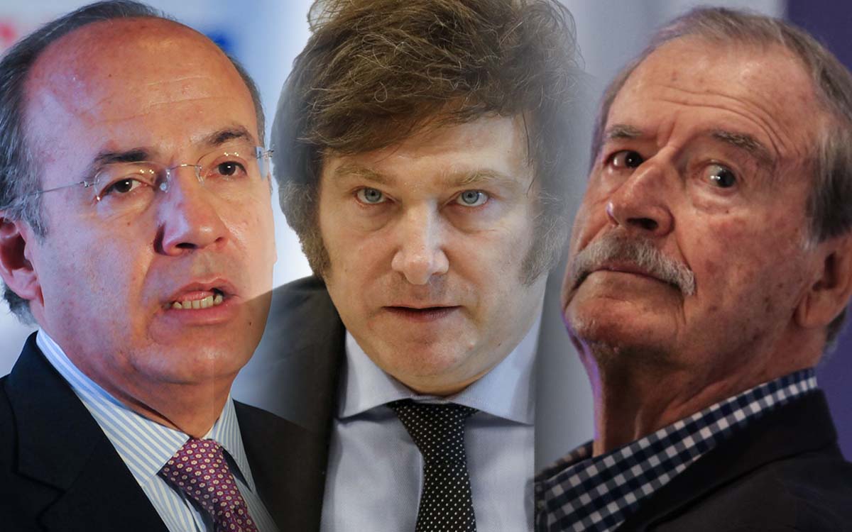 Fox, Calderón y otros siete expresidentes firman pronunciamiento a favor de Javier Milei