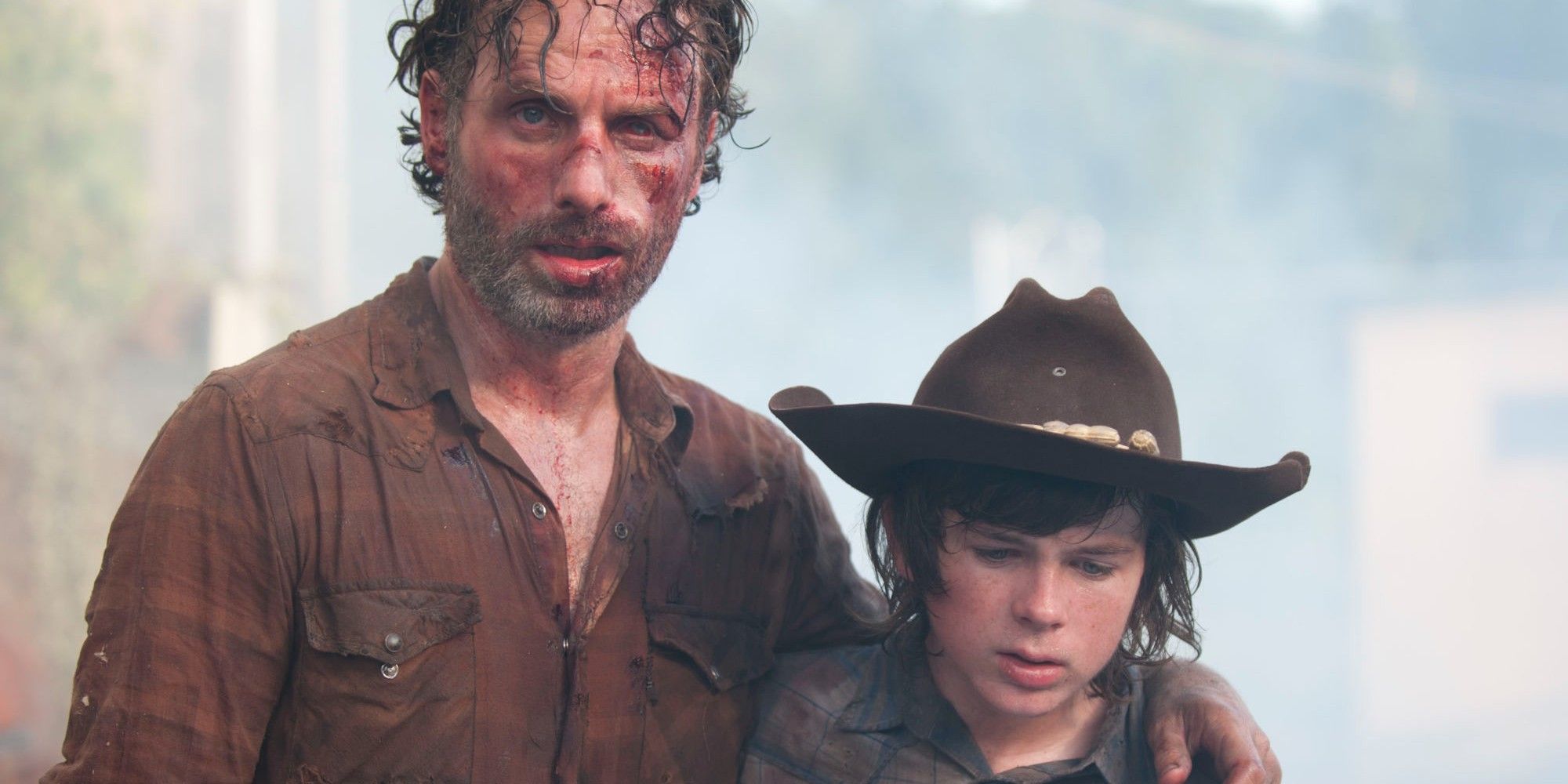 “Get Up Dad”: Rick alucina al ver a Carl nuevamente en el arte del programa derivado de Walking Dead