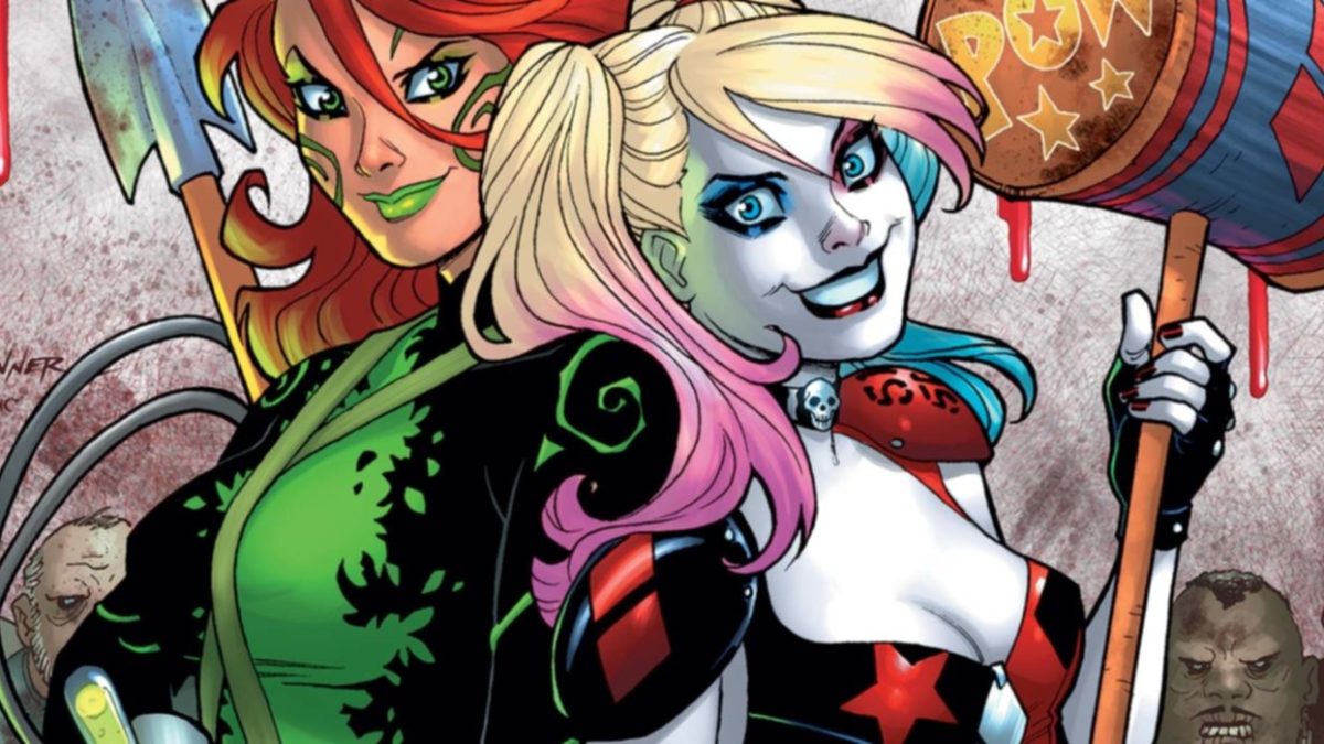 Harley Quinn y Poison Ivy intercambian disfraces para Halloween en arte oficial de DC