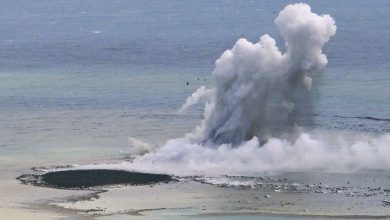 Impresionante nacimiento de una isla en Japón tras erupción de volcán | Video