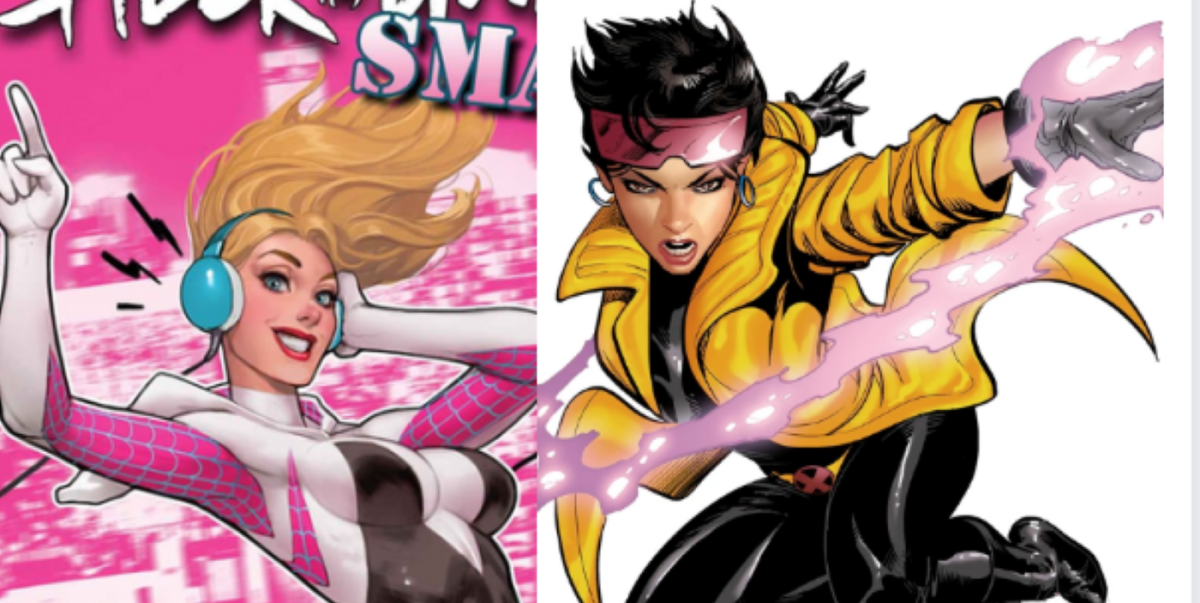 Jubilee y Spider-Gwen brillan en un arte tributo ultracolorido a las heroínas de Marvel