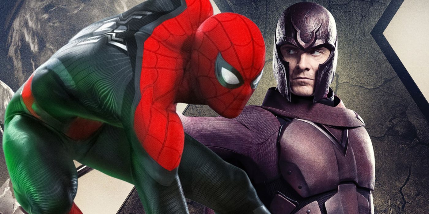 Las 4 variantes más grandes de Spider-Man de Marvel se unen contra Magneto de X-Men en un arte que imagina el futuro del MCU