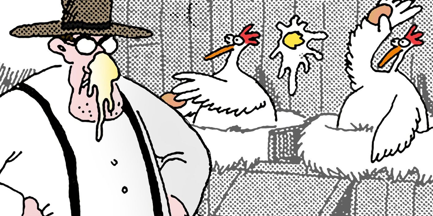 Los 10 cómics más divertidos de Far Side que demuestran que está obsesionado con las gallinas