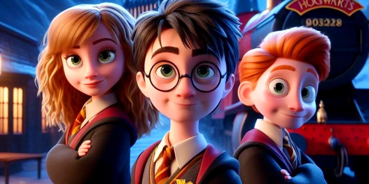 Los carteles de películas estilo Pixar de Harry Potter hacen que Hogwarts sea aún más encantador