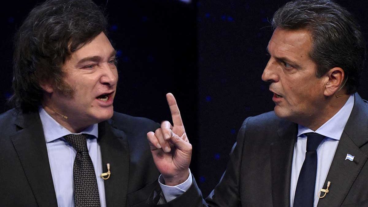 Massa y Milei cruzan acusaciones en debate, de cara a la segunda vuelta presidencial