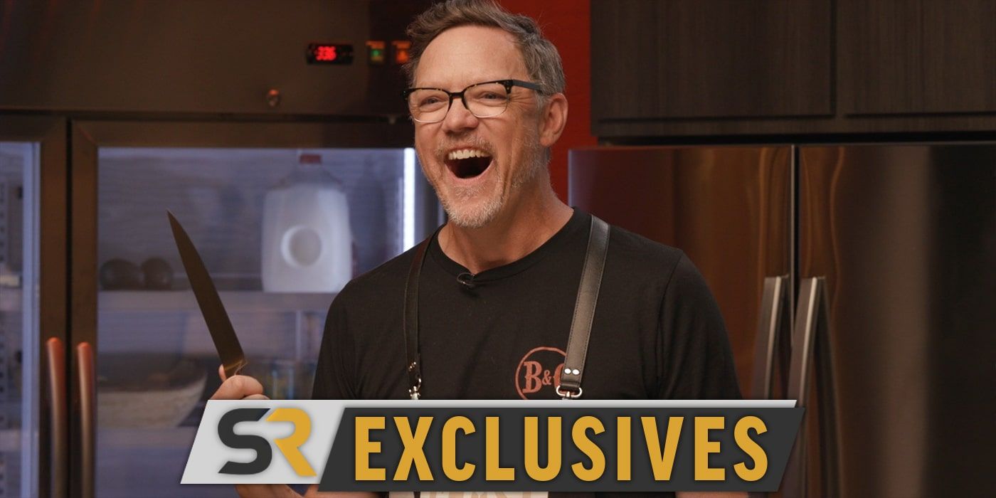 Matthew Lillard aprende un nuevo truco con el cuchillo en el clip de Heroes' Feast [EXCLUSIVE]