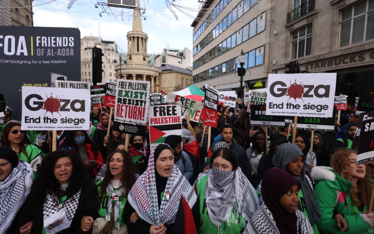 Policía de Reino Unido avala protesta propalestina en Londres a pesar de las críticas