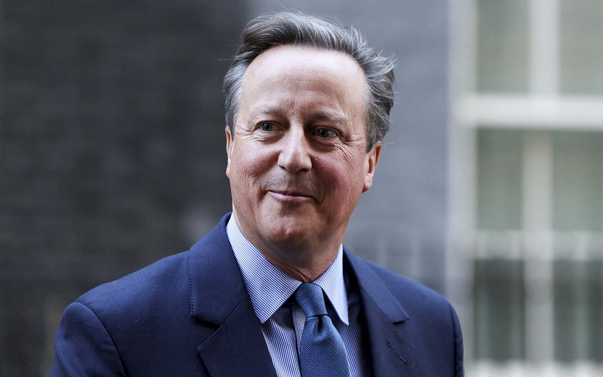 Reino Unido: Sunak nombra al exprimer ministro David Cameron como canciller