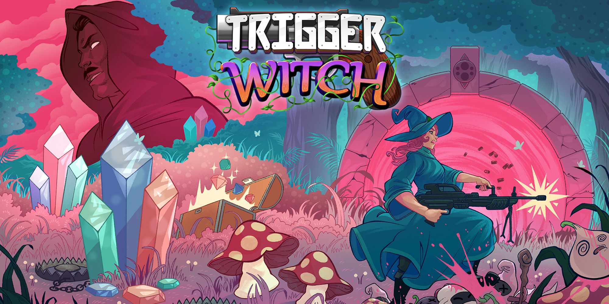Revisión de Trigger Witch: una versión encantadora de los juegos de disparos con dos palos